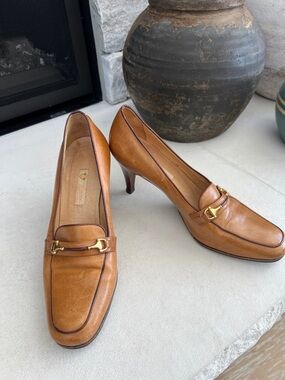 Vintage Gucci Pump Horsebit Shoes 6 6.5